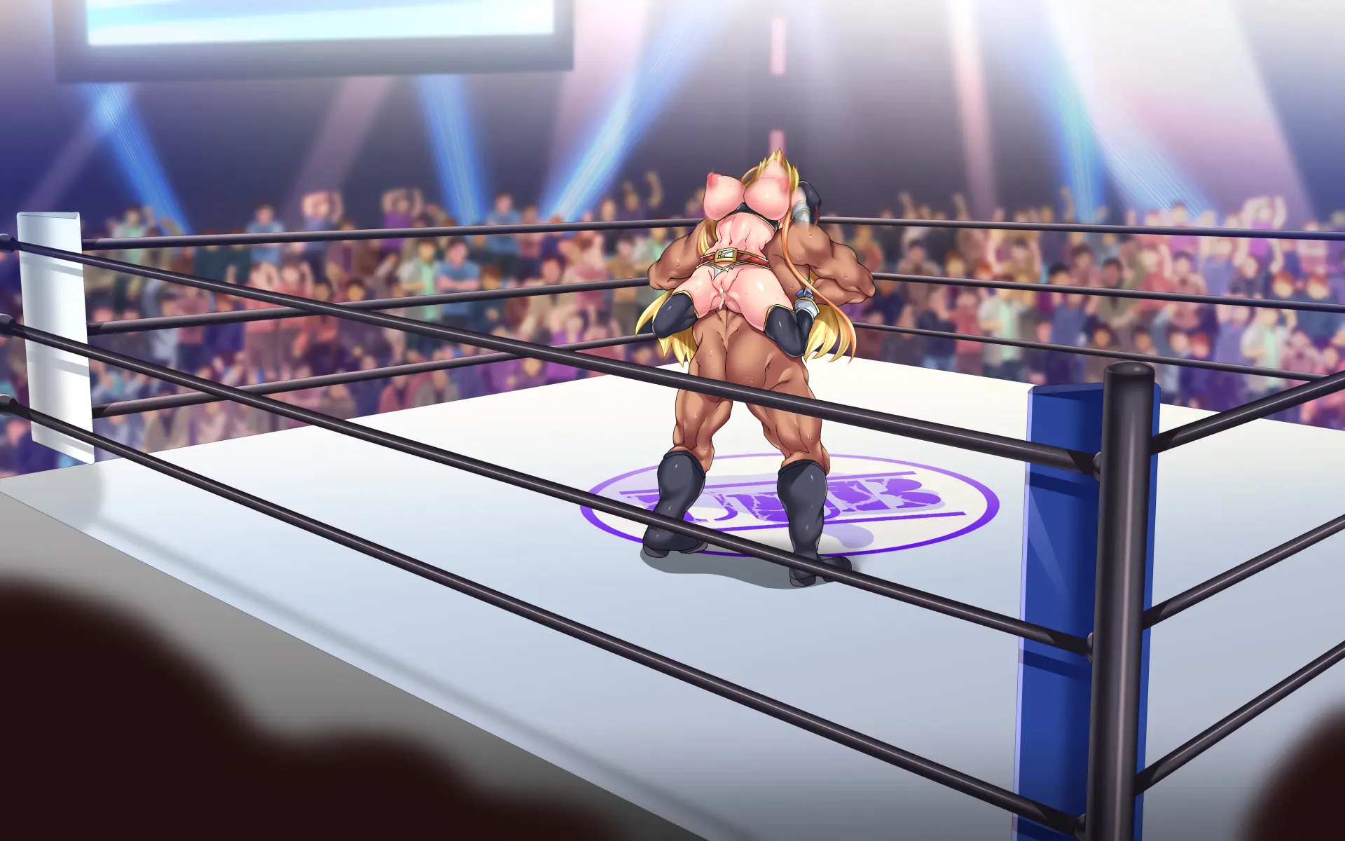 Kanzen Haiboku -WrestleDown- Muhai No Bijyo Wrestler Ga Wana Ni Hamari Ring-Jou De Youshanaku Nando Mo Okasareru!! | 완전 패배 -WrestleDown- 무패의 미녀 레슬러가 덫에 빠져 링 위에서 몇 번이고 무참히 범해진다!!